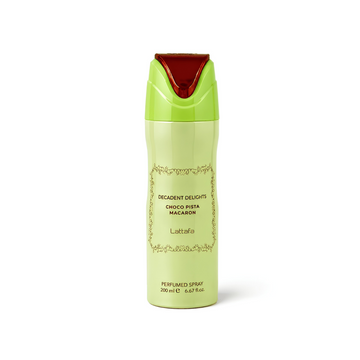 Lattafa Decadent Delights Choco Pista Macaron deodorante corpo