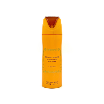 Lattafa Decadent Delights passion fruit macaron deodorante corpo